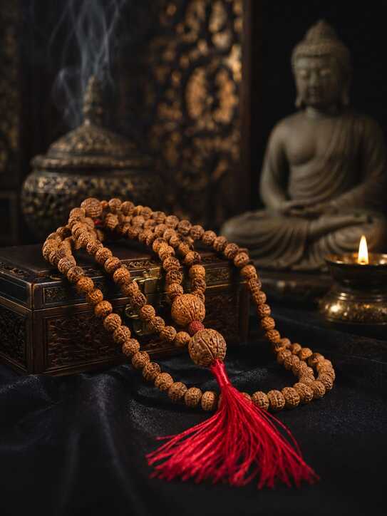 Tasbih Rudraksha kerajinan Nusantara